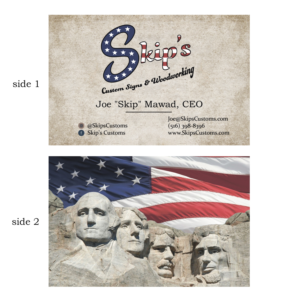 Business Card Design by Yuri P for Skip's Customs | Design #19631427