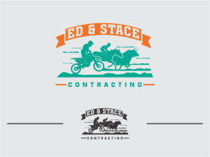 Ed & Stace Contracting | Logo Design by Bee Bee