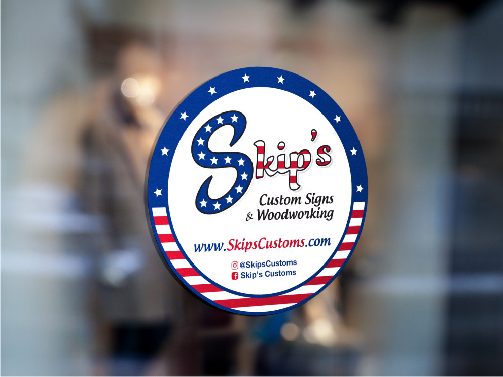 Diseño de Sticker por Atvento Graphics para Skip's Customs | Diseño #19633140