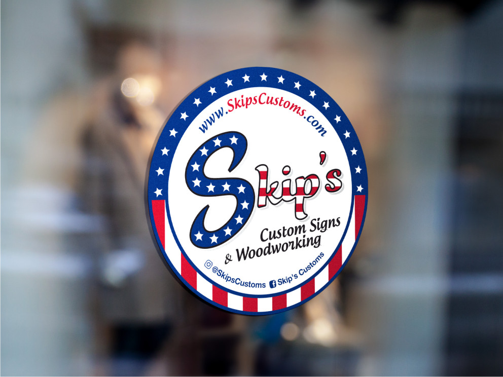 Diseño de Sticker por Atvento Graphics para Skip's Customs | Diseño #19633189