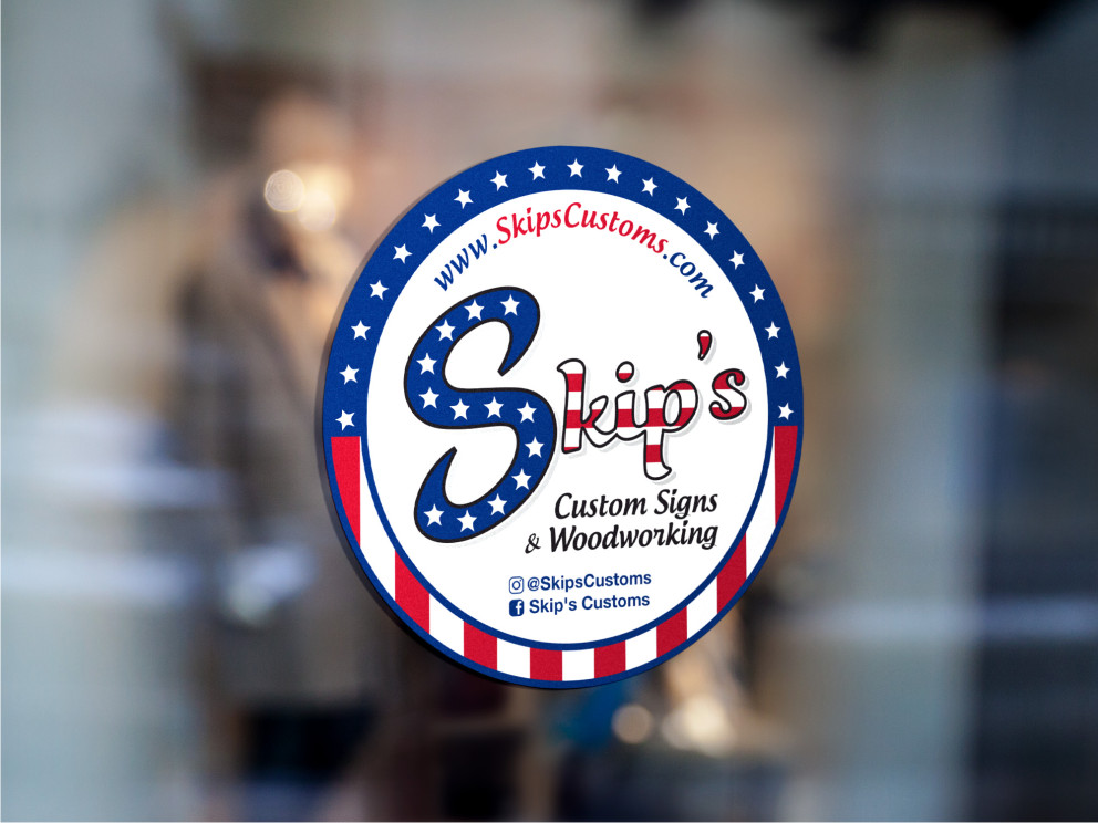 Diseño de Sticker por Atvento Graphics para Skip's Customs | Diseño #19633190