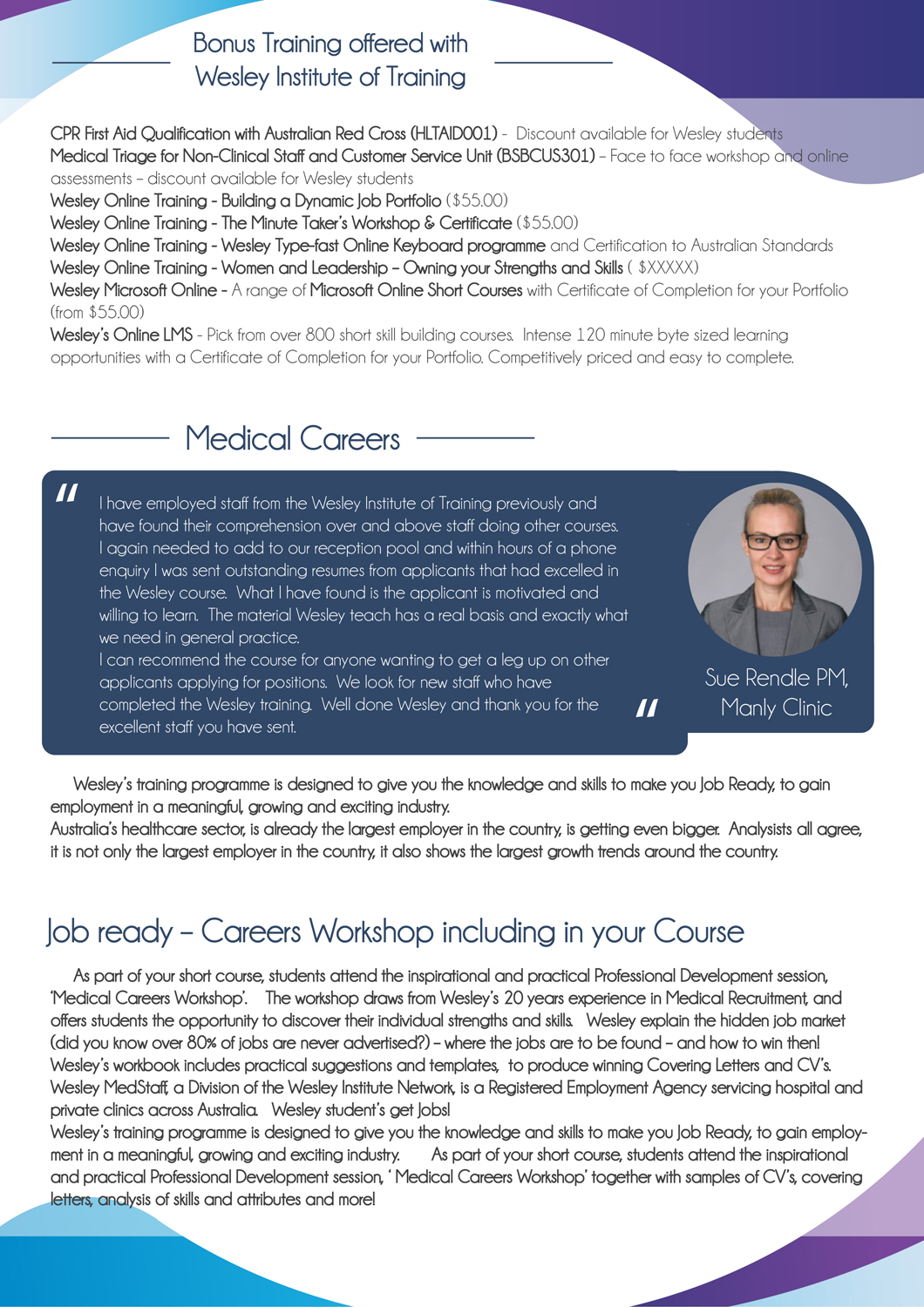 Flyer Design by Marilyn Wijaya for Wesley Health Management | Design #19685057