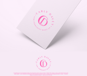 I want logo to clearly state my name and/or/both initials... also have the wording Semi Permanent make up  | Logo Design by GBDESIGN