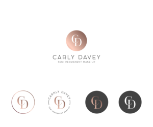 I want logo to clearly state my name and/or/both initials... also have the wording Semi Permanent make up  | Logo Design by ali indoproD