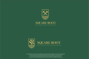 Square Roots Restoration and Carpentry | Logo Design by nusdofficial