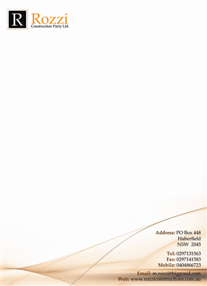 Letterhead Design by NUGFX for this project | Design: #691227