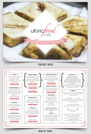 Menu Design by SAI DESIGNS for Uforic Food Cafe | Design: #19641855