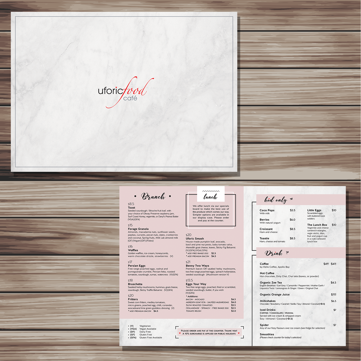Menu Design by YNS PRODUCTION for Uforic Food Cafe | Design: #19658252