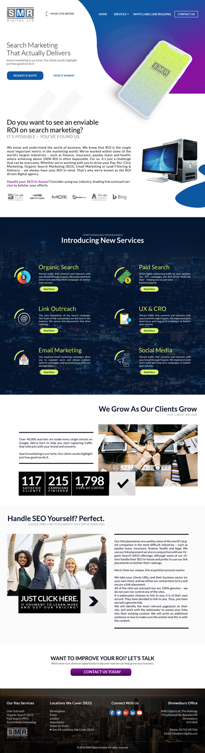 Web Design by Deli for SMR Digital Limited | Design #19674165