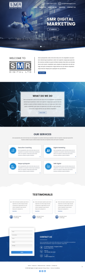 Web Design by pb for SMR Digital Limited | Design: #19641067