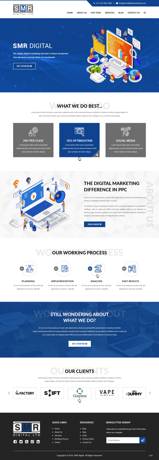 Web Design by pb for SMR Digital Limited | Design #19641074