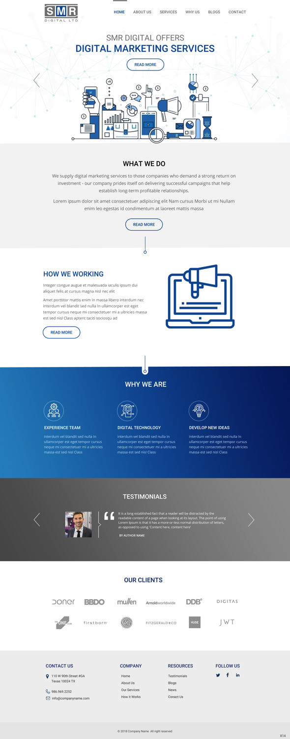 Web Design by pb for SMR Digital Limited | Design #19641083