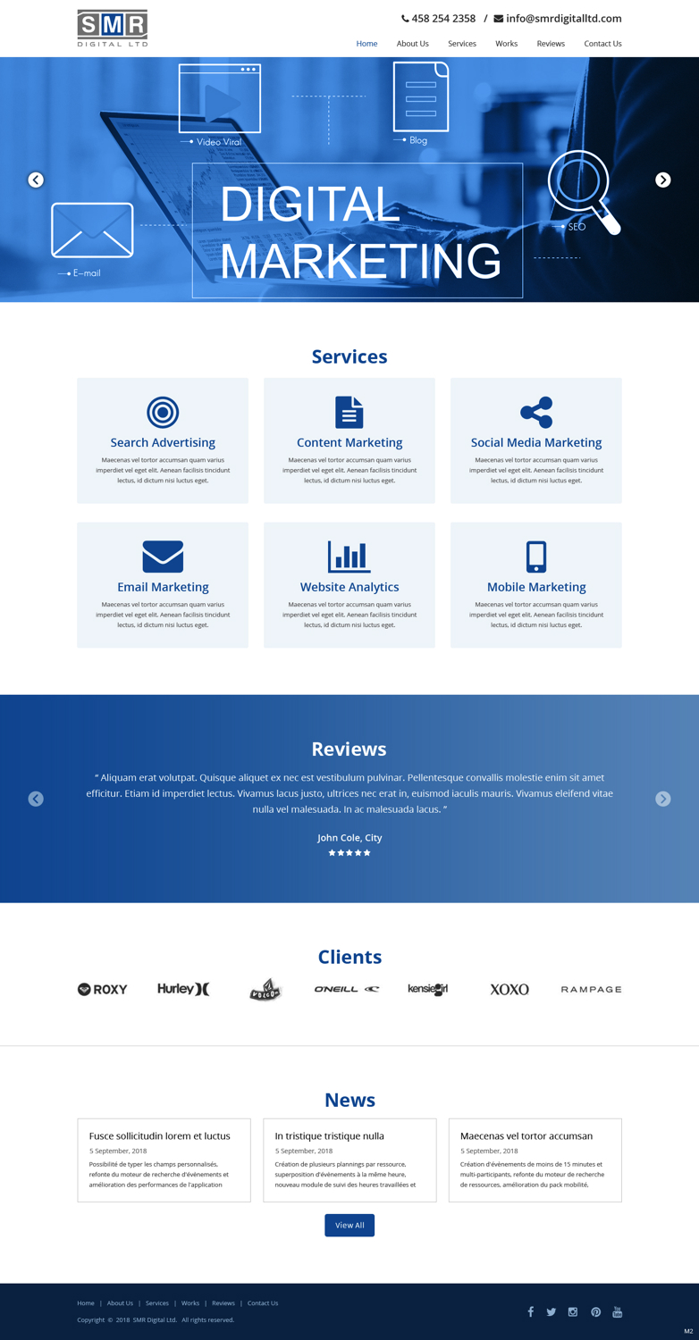 Web Design by pb for SMR Digital Limited | Design #19641085