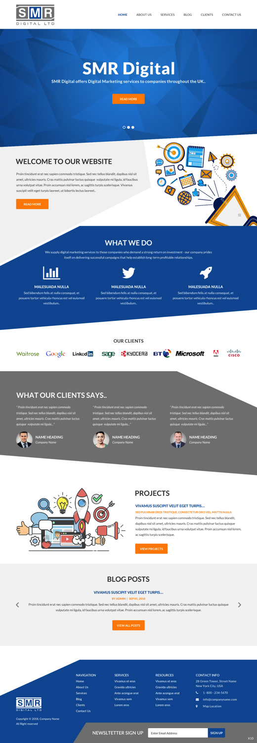 Web Design par pb pour SMR Digital Limited | Design #19651790