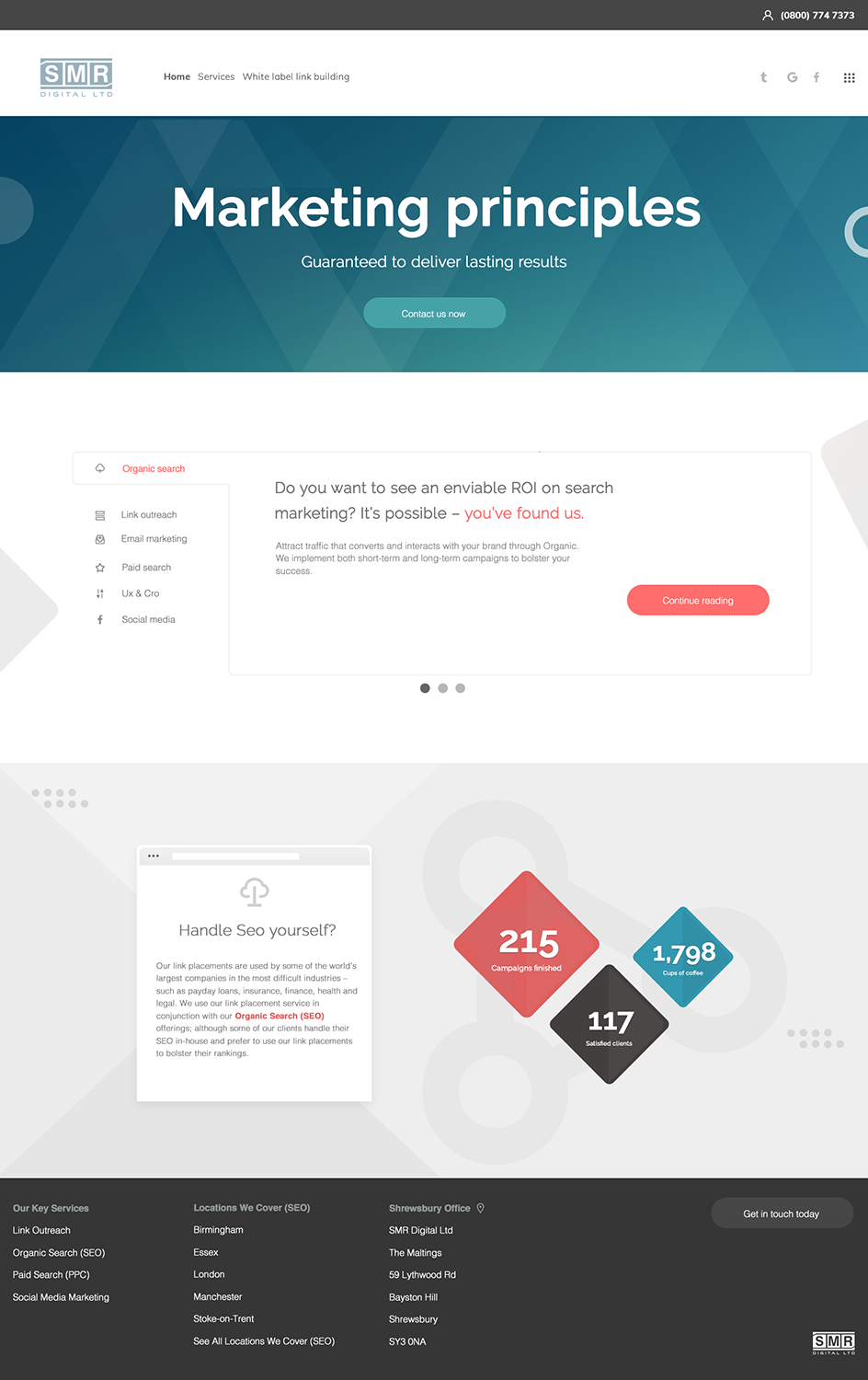 Web Design by neilparnham for SMR Digital Limited | Design #19659625