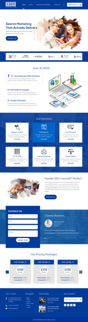 Web Design by rightway for SMR Digital Limited | Design: #19641338