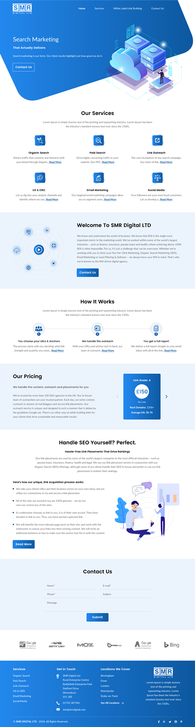 Web Design par rightway pour SMR Digital Limited | Design #19641343
