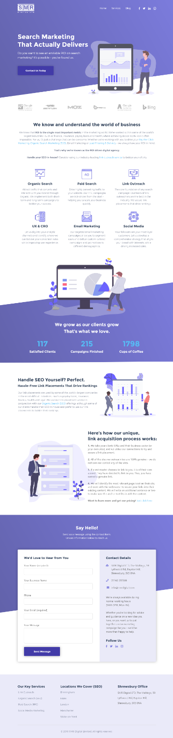 Web Design by Trazo for SMR Digital Limited | Design #19651567