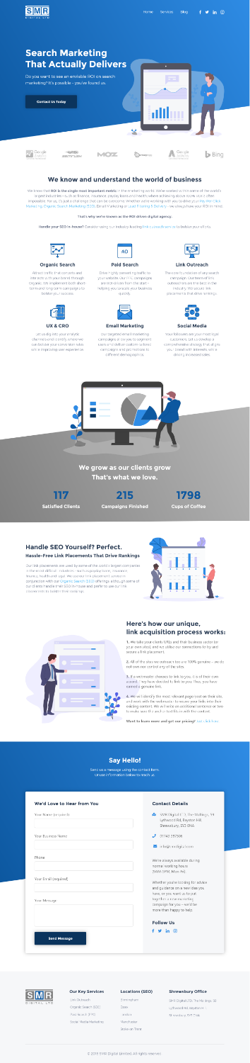 Web Design by Trazo for SMR Digital Limited | Design #19829863
