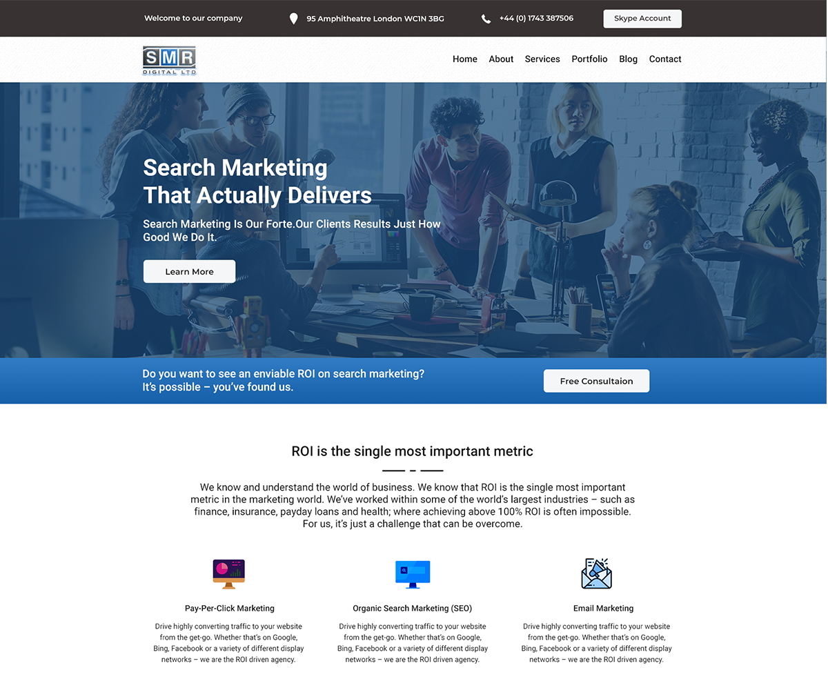 Web Design by MD. Abu Saleh Musa 2 for SMR Digital Limited | Design #19679230