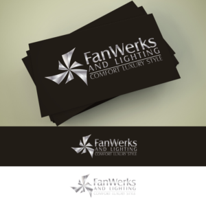 FanWerks and Lighting  Comfort Luxury Style | Logo Design by ClearDesign