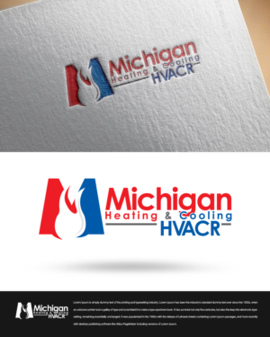 Design de Logo par zingodesigns258 pour Michigan Heating and Cooling - MI HVACR | Design #19704809