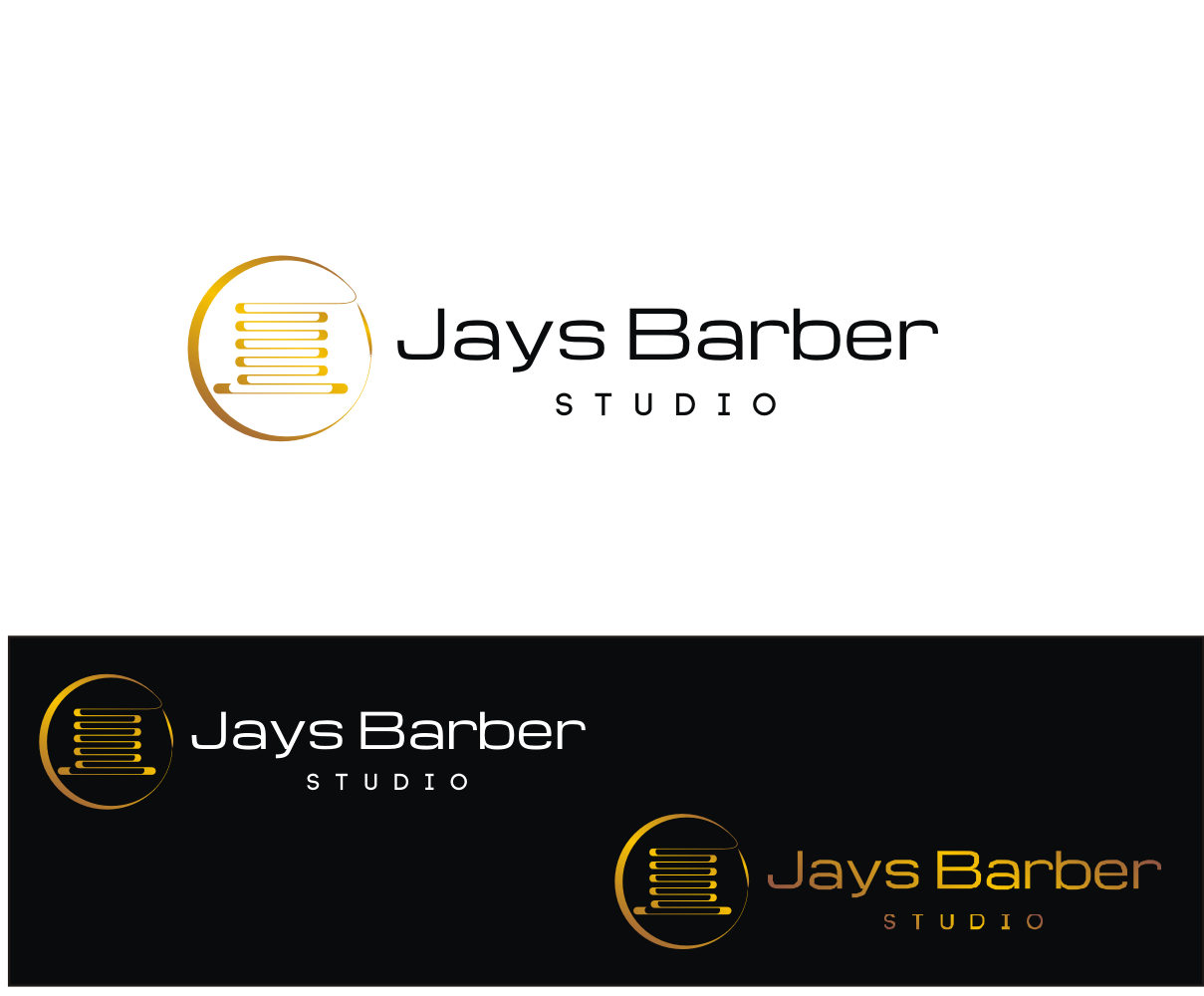 Logo Design by T I K H E - L M W for Jay’s Barber Studio | Design #19642746