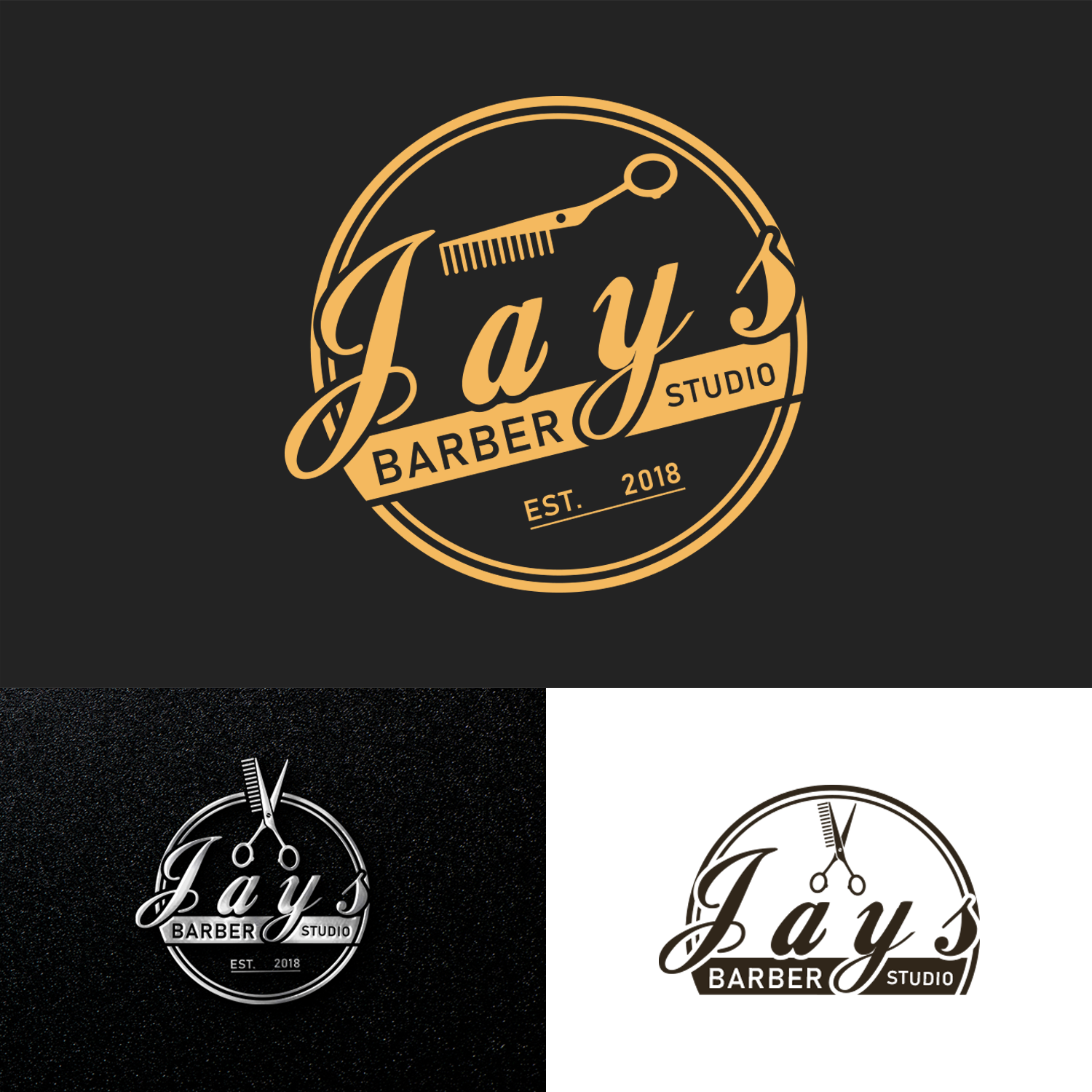 Logo Design by creative masters123 for Jay’s Barber Studio | Design: #19640219