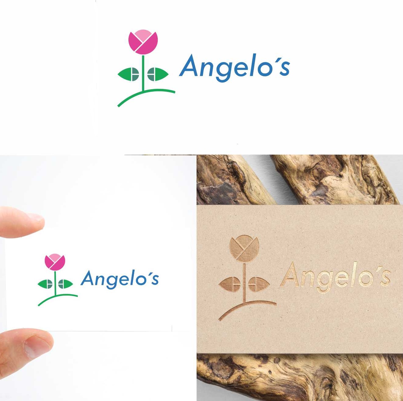Logo Design by Francisco Lauande for Angelo's Lawnscape | Design #19670321