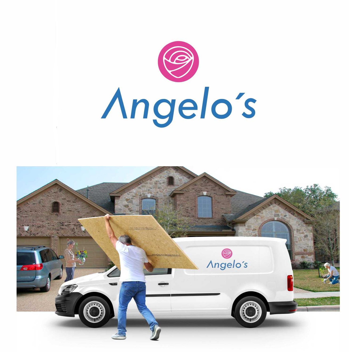 Logo Design by Francisco Lauande for Angelo's Lawnscape | Design #19670717