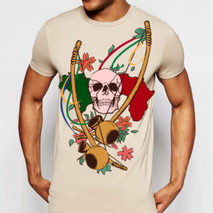 Skull embroidery jack for Capoeira design | T-shirt Design by Gabriel T. Marques