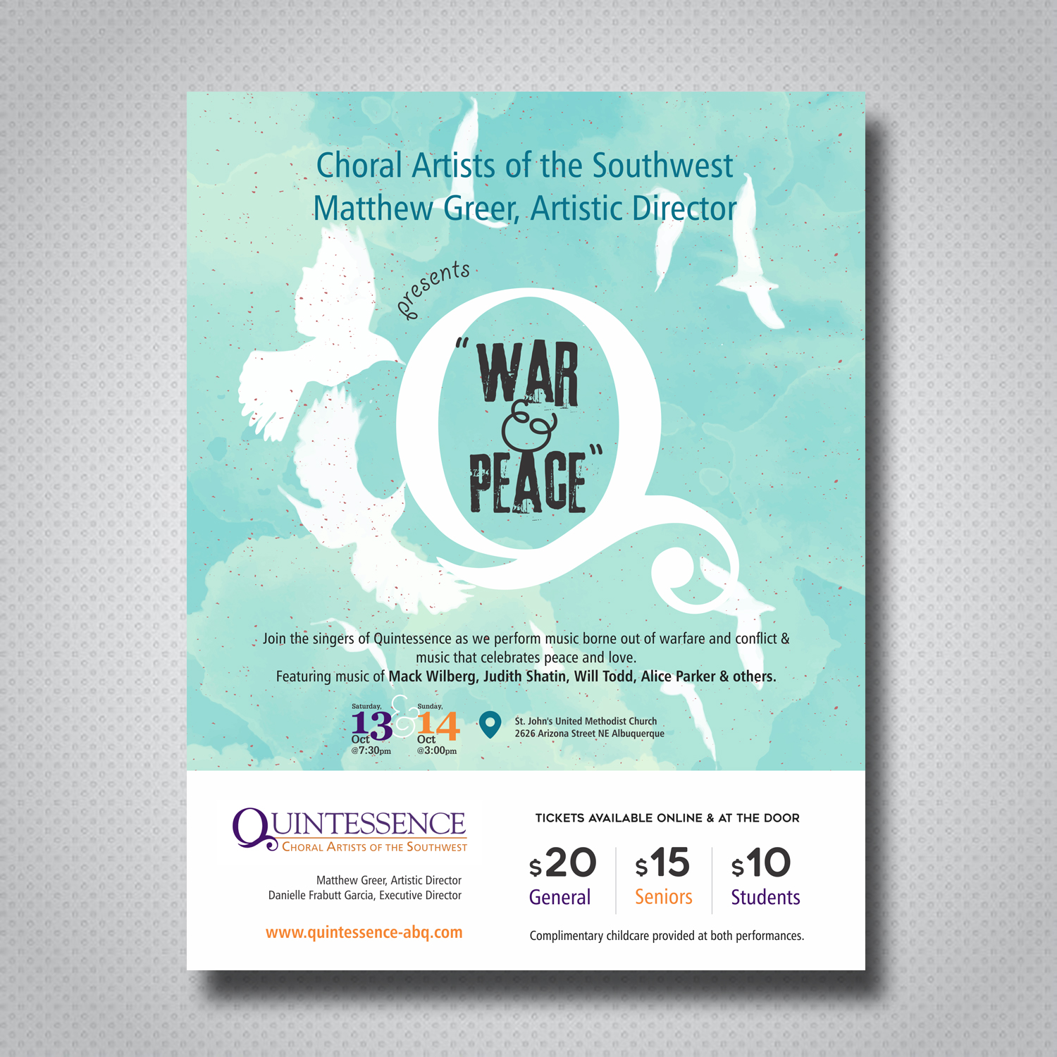 Flyer Design by uk for St. John's United Methodist Church | Design #19640326