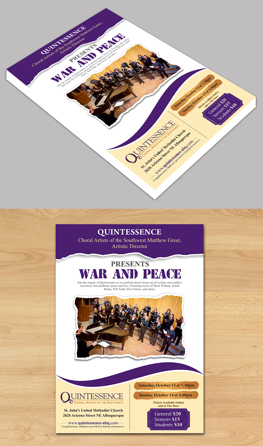 Flyer Design by ecorokerz for St. John's United Methodist Church | Design #19636421