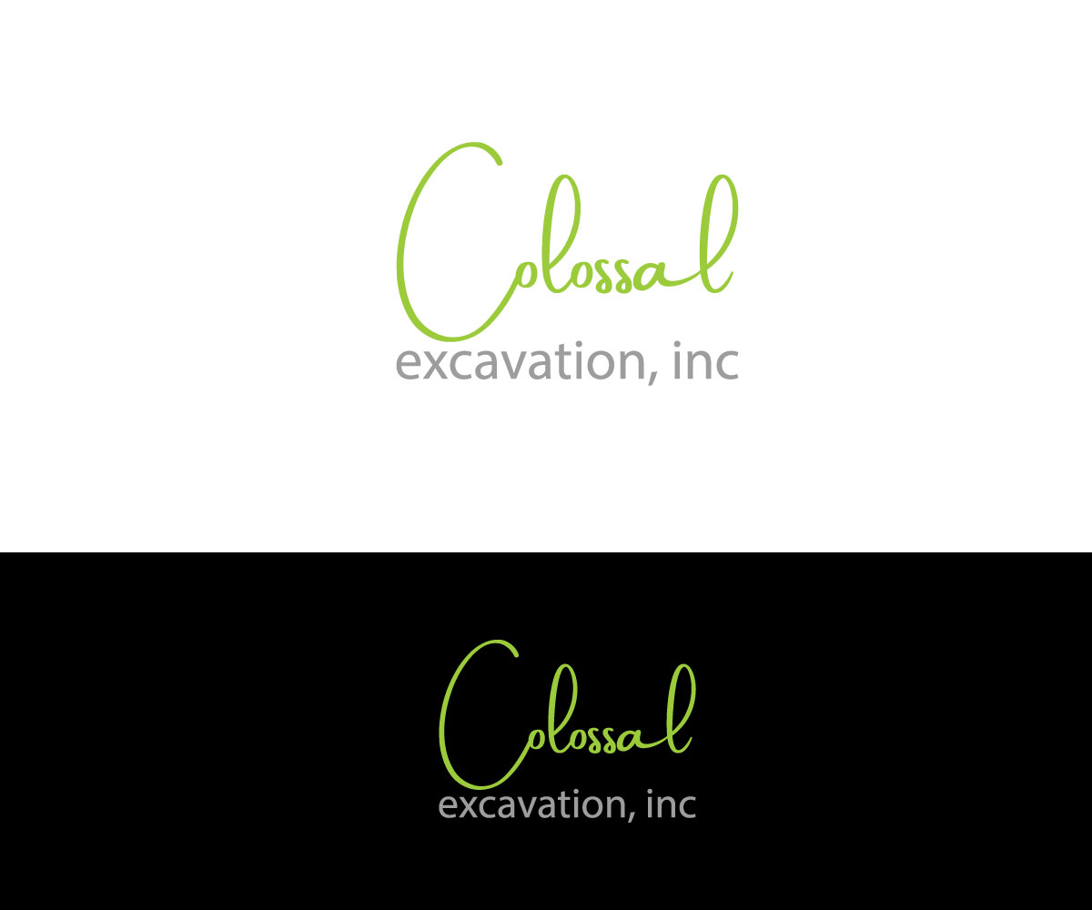 Logo Design by skyDesignbox for Colossal excavation, inc. | Design #19651857