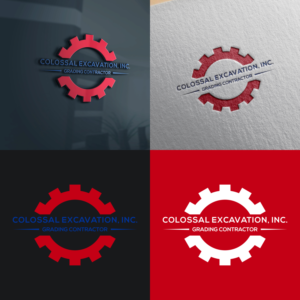 Logo Design by semogaawet 2 for Colossal excavation, inc. | Design: #19645576