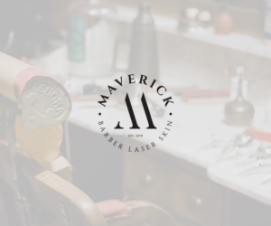 MAVERICK    Barber    Laser    Skin  | Logo Design by StalkerV