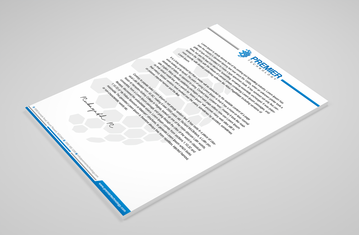 Stationery Design by Petter Goms for Premier Technology | Design #19760463