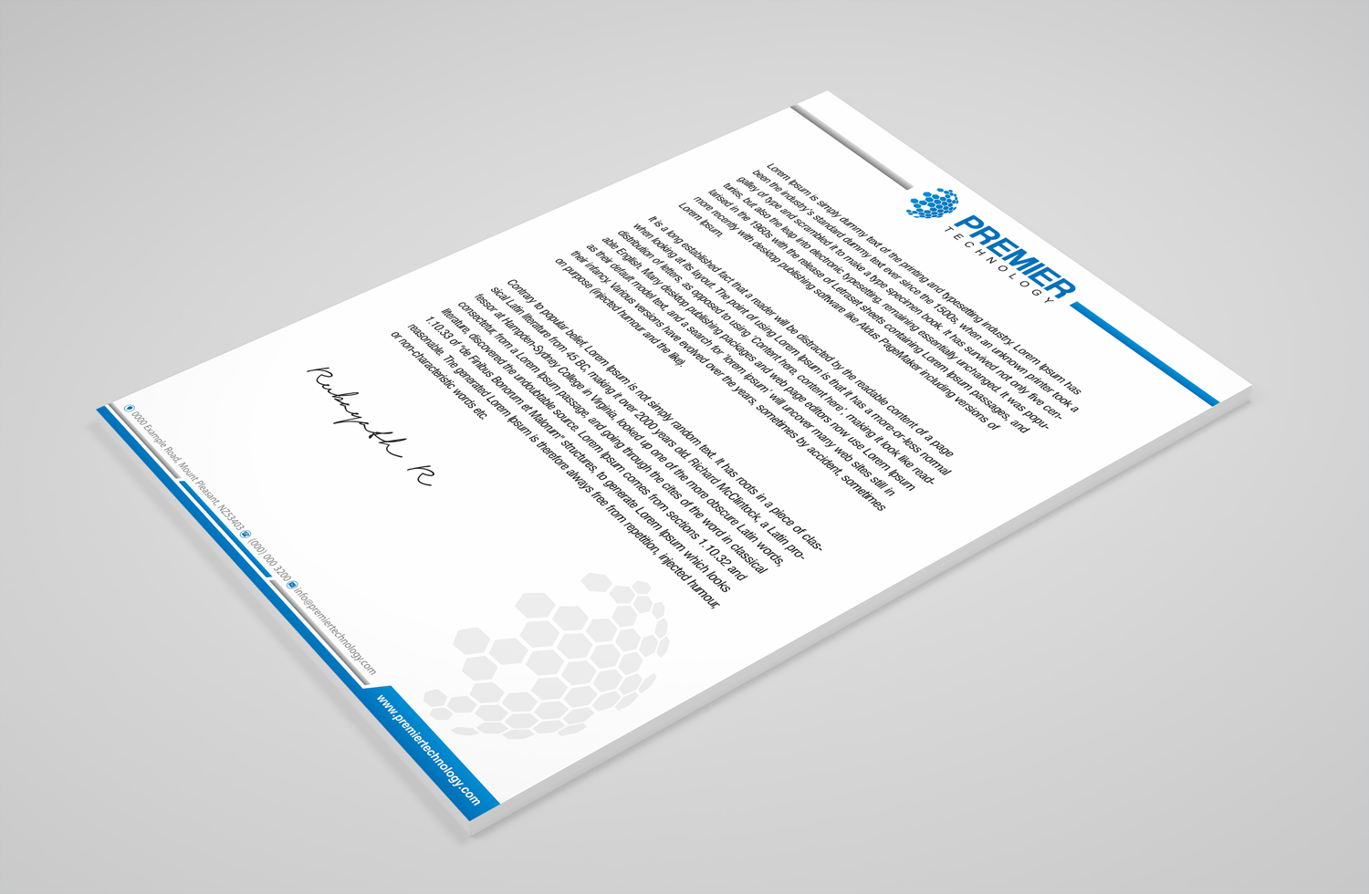 Stationery Design by Petter Goms for Premier Technology | Design #19760972