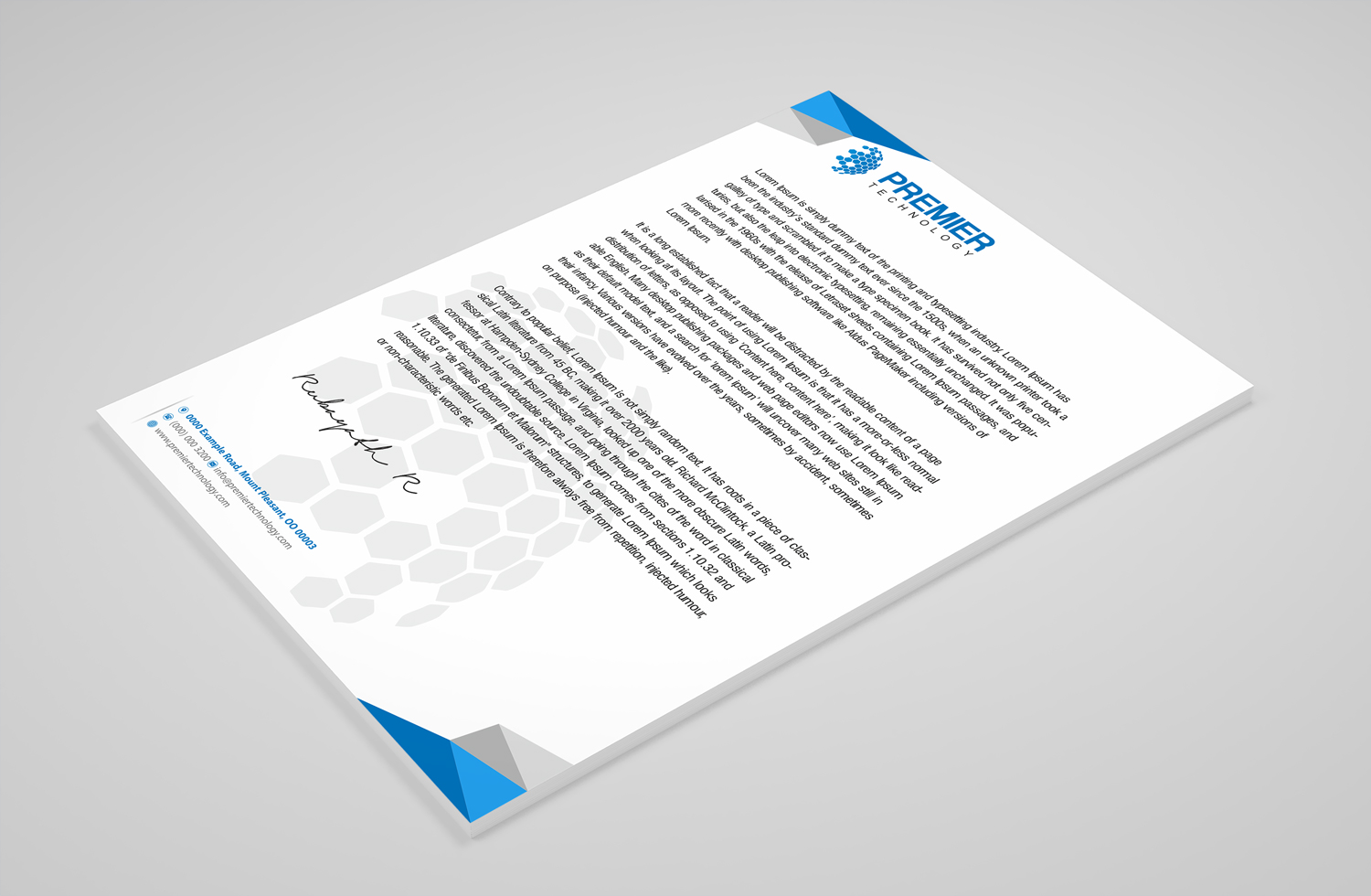 Stationery Design by Petter Goms for Premier Technology | Design #19763818