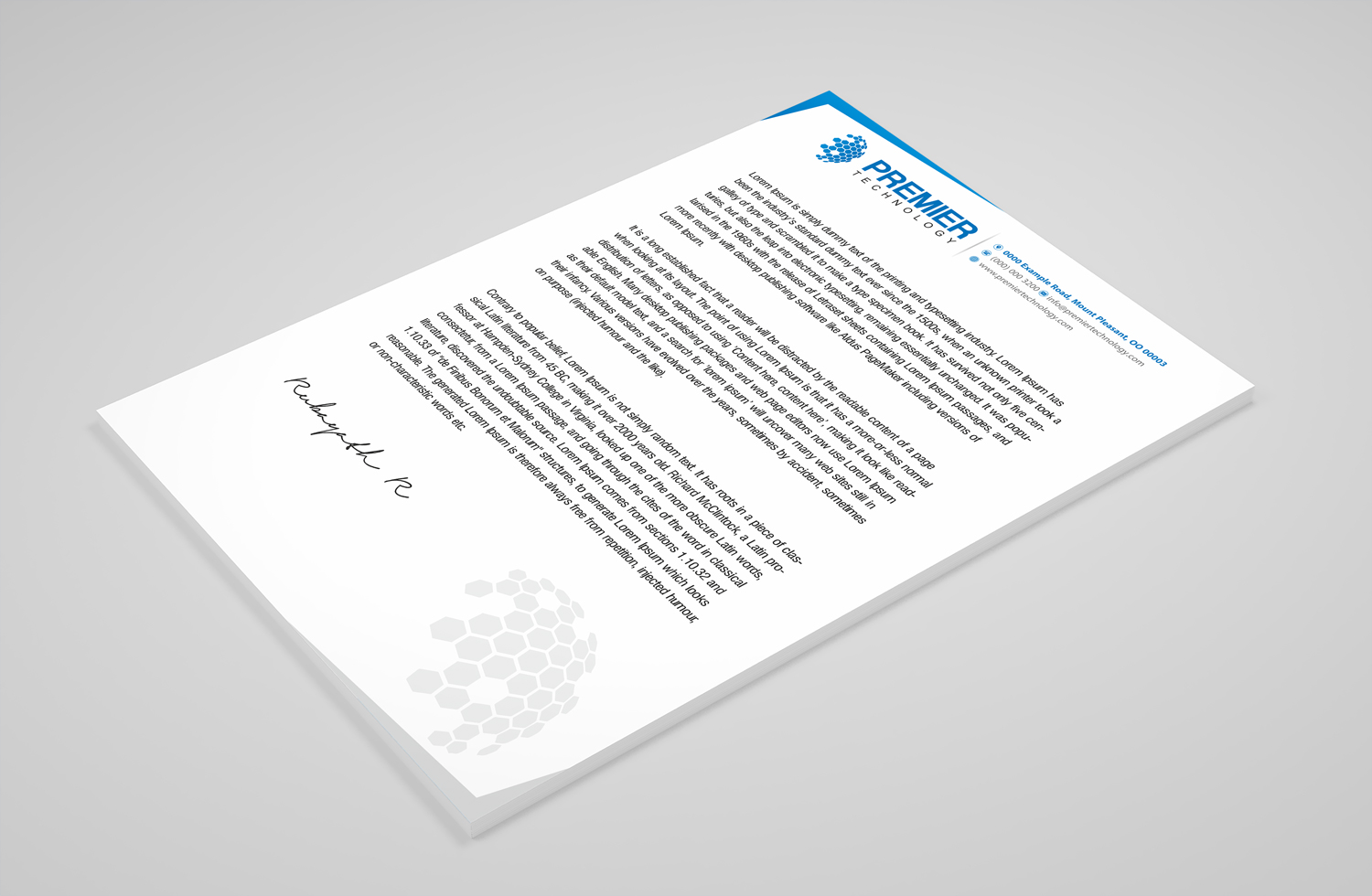 Stationery Design by Petter Goms for Premier Technology | Design #19763893