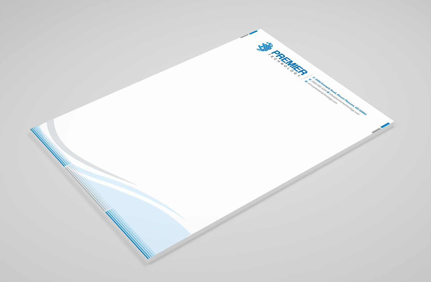 Stationery Design by Petter Goms for Premier Technology | Design #19764100