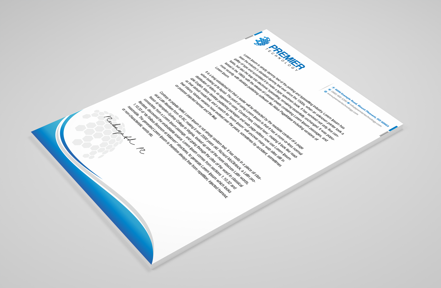 Stationery Design by Petter Goms for Premier Technology | Design #19764202