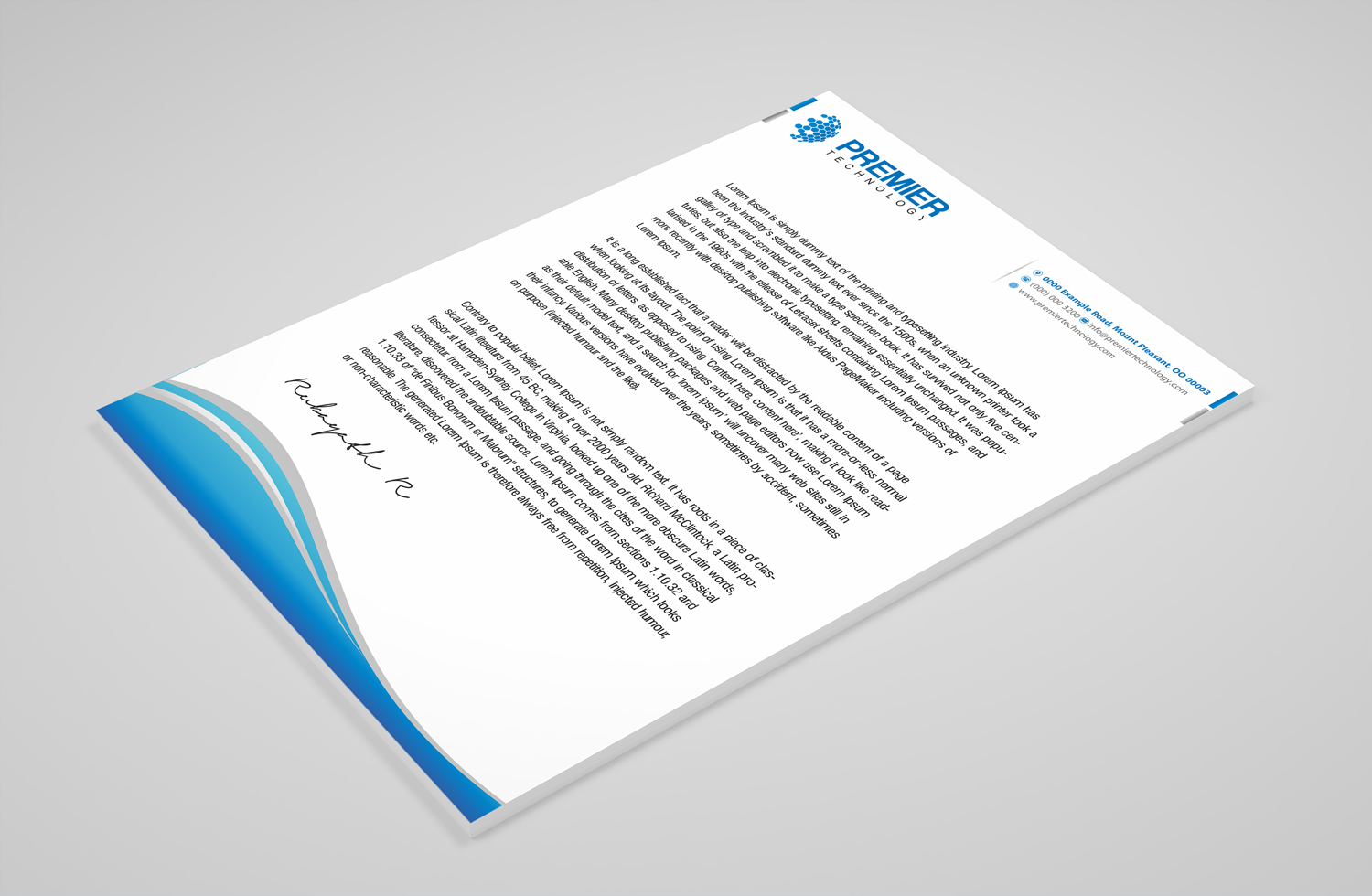 Stationery Design by Petter Goms for Premier Technology | Design #19764204