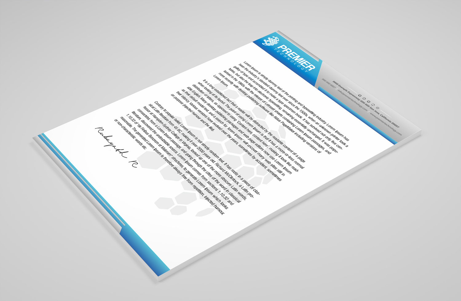 Stationery Design by Petter Goms for Premier Technology | Design #19764400