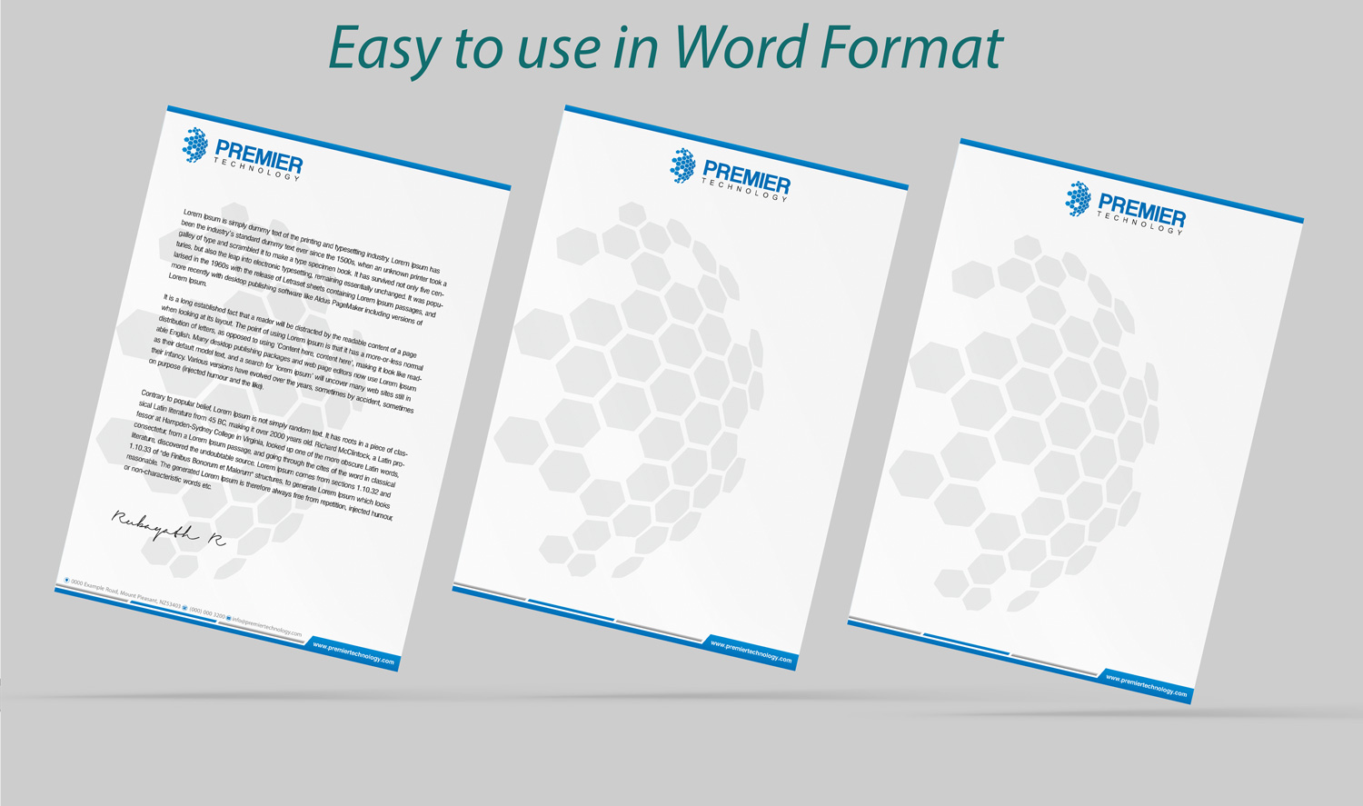 Stationery Design by Petter Goms for Premier Technology | Design #19785165