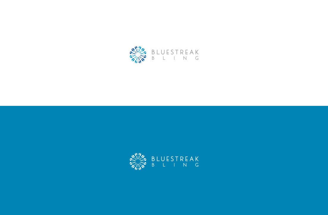 Logo Design by GLDesigns for Bluestreak Crystals, Bluestreak Jewellery & Mi Web Design | Design #19642600