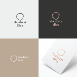 Logo Design by macadesign for Bluestreak Crystals, Bluestreak Jewellery & Mi Web Design | Design: #19682216