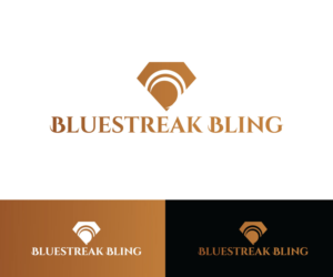 Logo Design by designmind78 for Bluestreak Crystals, Bluestreak Jewellery & Mi Web Design | Design: #19646361