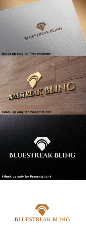 Logo Design by designmind78 for Bluestreak Crystals, Bluestreak Jewellery & Mi Web Design | Design: #19646362