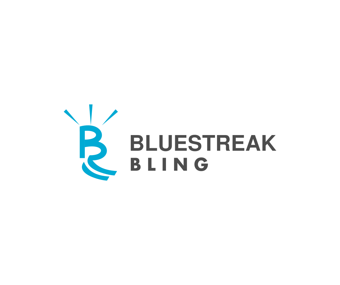 Logo Design by Riaper for Bluestreak Crystals, Bluestreak Jewellery & Mi Web Design | Design #19654085